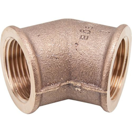 bronze bocht 45 gr bi x bi