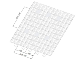 Schuin dak montage kit heatpipe rek