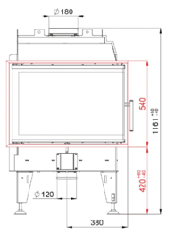 Bef Home hoek - Passive 6 CP - rechts (draai deur) ondiep