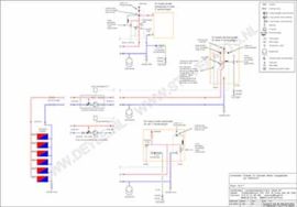 CV-houtkachel met alleen radiatoren