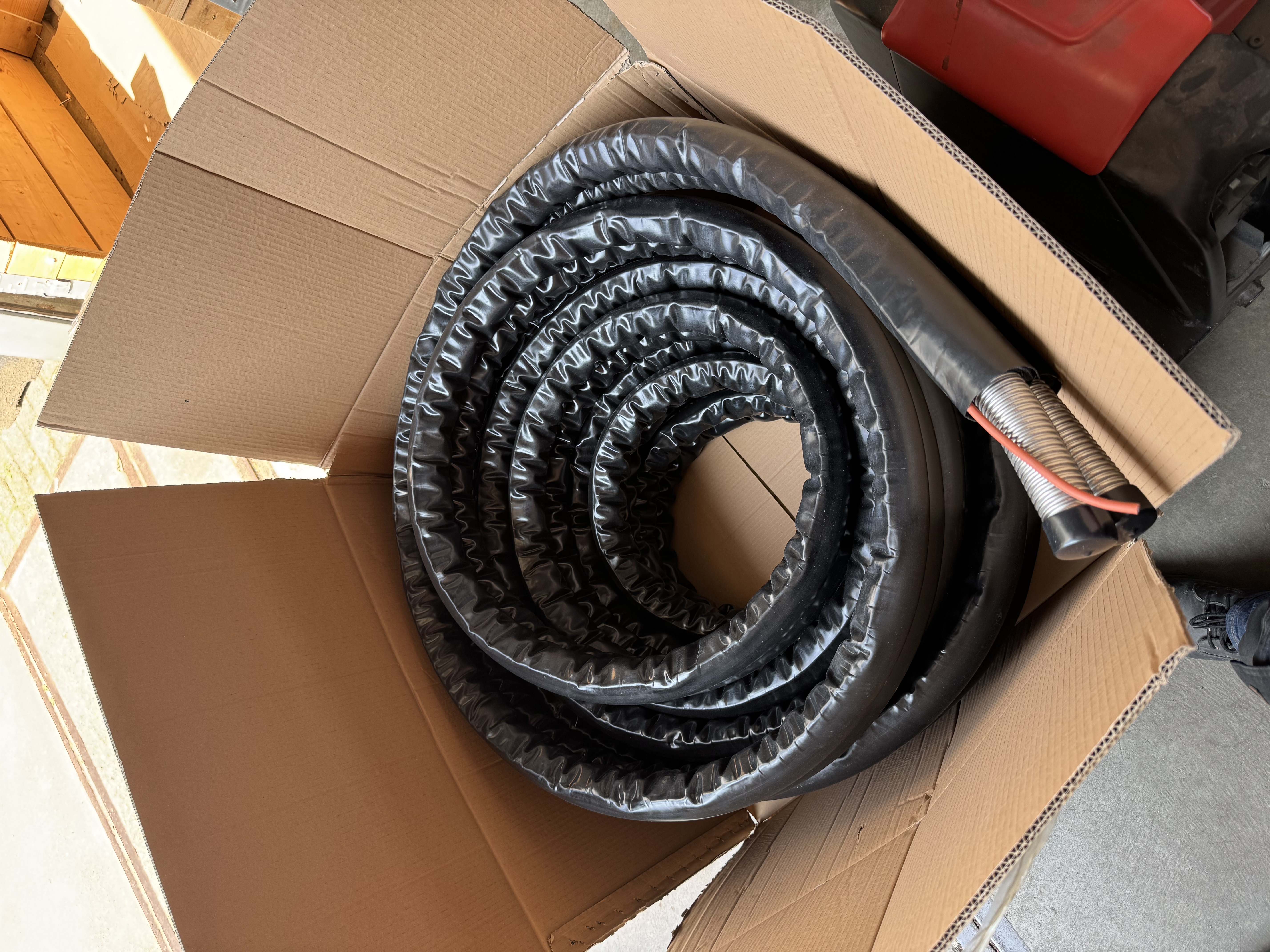 Rvs ribbel buis / solar leiding / zonneboiler & warmtepomp flexibel