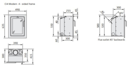 Contura I4 M4SF zwart