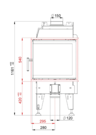 Bef Home hoek - Passive 6 CL - links (draai deur) ondiep