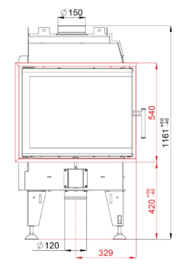 Bef Home hoek - Passive 7 CP - rechts (draai deur) ondiep