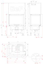 BEF HOME Aquatic WH 80 of 85 hoek (lift deur)