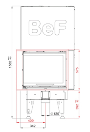 Bef Home hoek - Feel V 7 CL - links (lift deur) ondiep