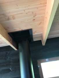 Veranda - installatie pakket plat dak 100/150mm - alles dubbelwandig