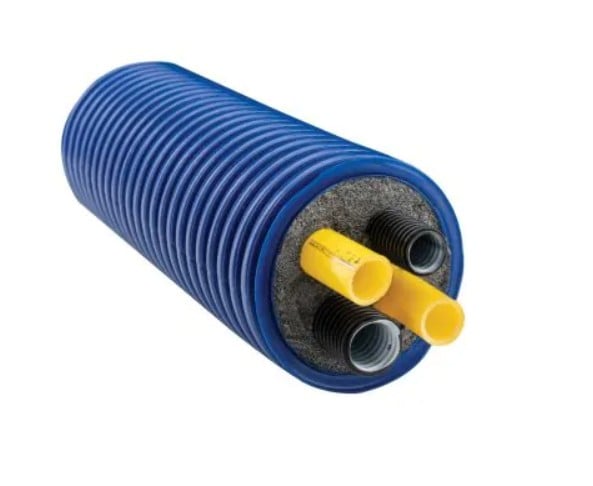 Grondleiding per meter - DN 20 - 2 x 25mm + 2 x mantel  - 125mm uitwendig