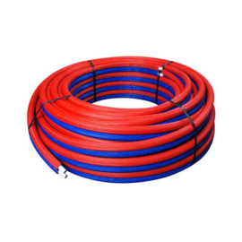 Duo pex cv buis 2 x 16x2 blauw en rood