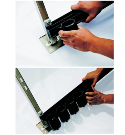 plat dak montage frame heatpipe rek