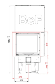 Bef Home hoek - Feel V 6 CL - links (lift deur) ondiep