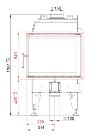 Bef Home hoek - Therm 7 CP - rechts (draai deur) diep