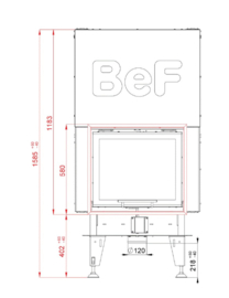 Bef Home double V 6 Feel tunnel (1 x liftdeur) ondiep