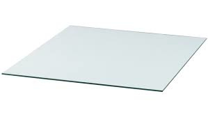 Vloerplaat rechthoek glas 40 x 100 | Vloerplaten staal en glas |  Stoveparts.nl