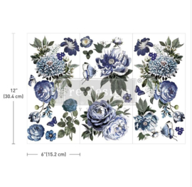 Redesign Transfer Indigo Petals