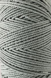 Macramé koord 3 mm Aluminium