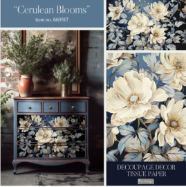 Cerulean Blooms | 49,5 cm x 76,2 cm