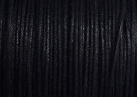 1 mm Zwart Katoenkoord