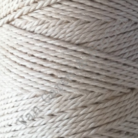 Macramé koord 3 mm Naturel