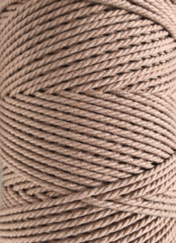 Macramé koord 3 mm Old Peach