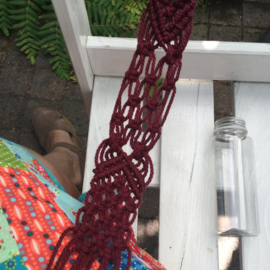 Kleine wandhanger macrame