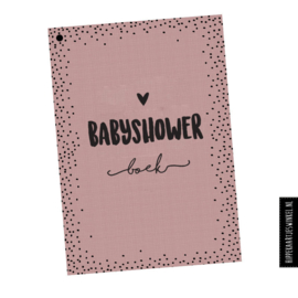 Babyshowerboek A5 invulkaarten 10 pers. Roze - per 3 stuks