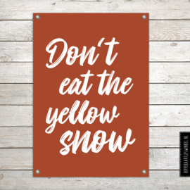 Tuinposter XL 'Yellow snow' Roestkleur per 2 stuks