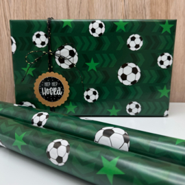 Inpakpapier 'Voetbal' - per 10 stuks