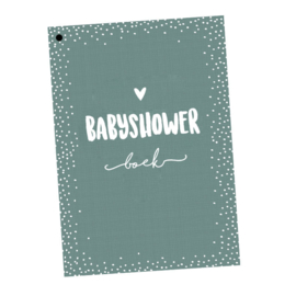 Babyshowerboek A5 invulkaarten 10 pers. Groen - per 3 stuks