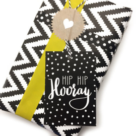 Cadeaukaartjes Zwart-wit  per 5 sets