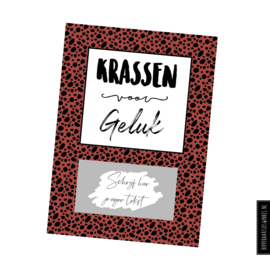 Kraskaarten "DIY - Geluk" Kleur per 5 stuks