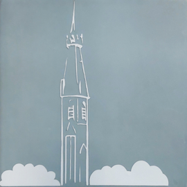 Tegeltje van Bovenkerk groen