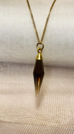 Golden icicle necklace
