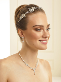 Sieraden set N34: Ketting en oorbellen (tiara niet inbegrepen)