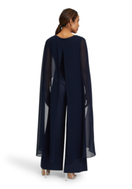 Prachtige jumpsuit met verwijderbare chiffon cape - Vera Mont
