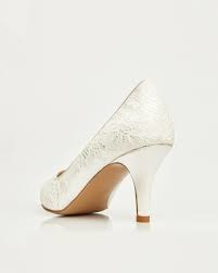 Demi: lace bridal shoe