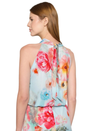 Elegante Bloemenprint Jumpsuit in zachte pasteltinten - Vera Mont
