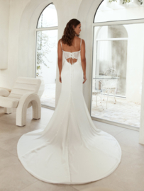 Saga - a long and short wedding dress in one - Serene - €1.750