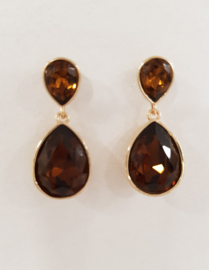 Amber colored earrings - mother of the bride