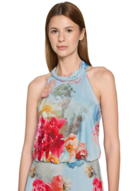 Elegante Bloemenprint Jumpsuit in zachte pasteltinten - Vera Mont