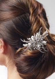 Hannah: haarjuweel met strass en pareltjes op kam