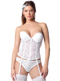 Luxury torsolette with lace back