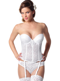 Luxury lace Torsolette with low back