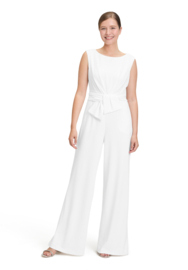 Elegante Witte Bruids Jumpsuit Dames – Moderne Trouwoutfit  | Bruiloft, Burgerlijke Trouw Vera Mont