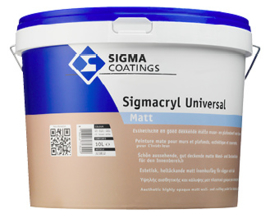 Sigma Sigmacryl Universal Matt - Wit - 2,5 liter