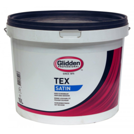 Glidden Tex Satin - Zwart - 5 liter