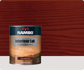Rambo Interieur-/Vloer Lak Transparant Zijdeglans - Diep Mahonie 770 - 0,75 liter
