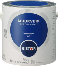 Histor Perfect Finish Muurverf Mat - Doordrongen 6975 - 2,5 Liter