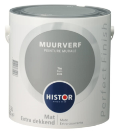 Histor Perfect Finish Muurverf Mat - Tin 6928 - 2,5 Liter