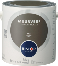 Histor Perfect Finish Muurverf Mat - Mus 6947 - 2,5 Liter